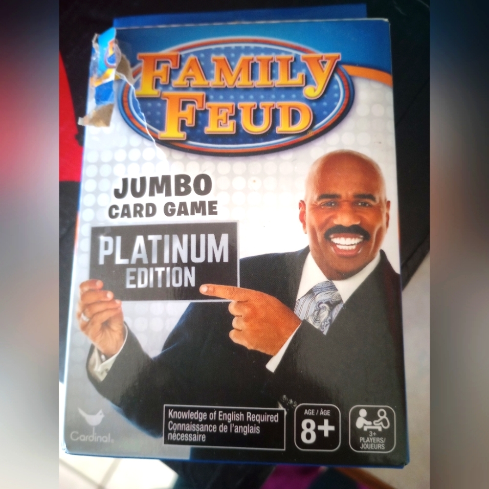 Family Feud Jumbo Card game Platinum Edition